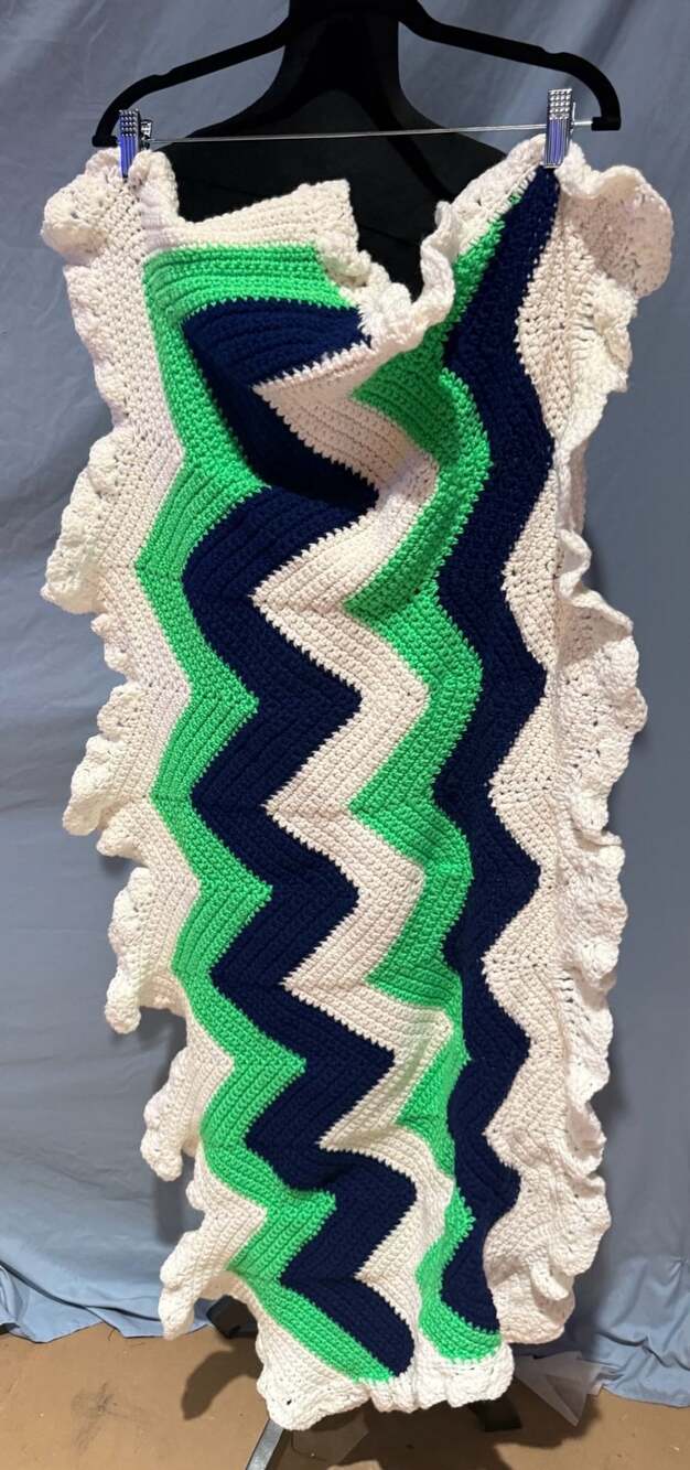 Handmade Chevron Zig-Zag Crochet Cardigan Wrap